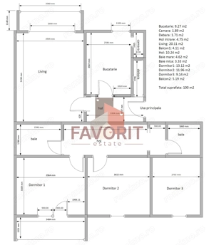 4 camere | centrala proprie | etaj intermediar | zona excelenta | renovat | - imagine 13