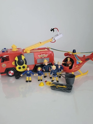 Masina pompieri + elicopter salvare Sam 
