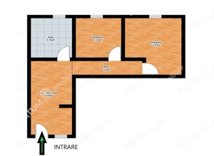 Apartament 2 camere pivnita curte comuna Piata Cluj Sibiu - imagine 7