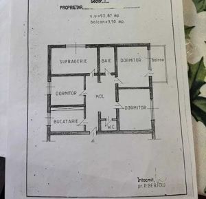 Apartament 4 camere 97 mp, decomandat, bloc 1989, Sebastian - imagine 6