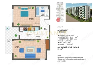 [OFERTA] Apartament 2 camere | Decomandat - 65 mp - imagine 4