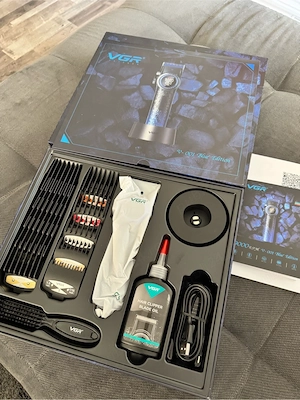 Masina de tuns VGR V-001 Blue Edition Premium - imagine 5