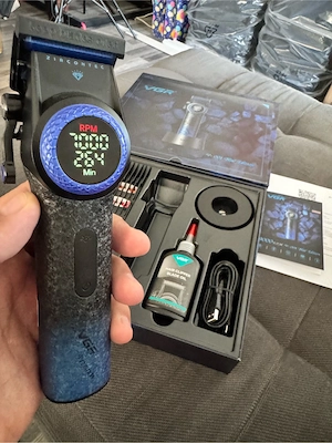 Masina de tuns VGR V-001 Blue Edition Premium - imagine 2
