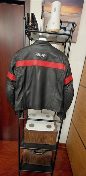 Geaca moto dama piele naturala impecabila - imagine 2