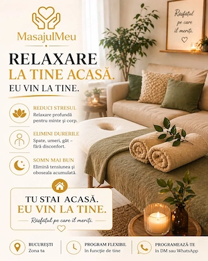 Masaj de relaxare la domiciliu