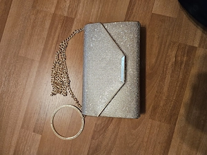 Geanta tip plic de culoare aurie, Aldo