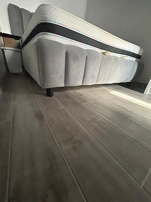 Pat 200x160 + saltea  memory foam 2 fete vara ,iarna = 2 perne memory foam. - imagine 4