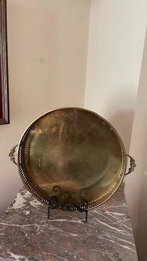 Tava rotunda din alama