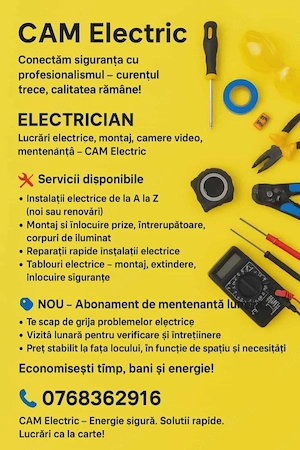Electrician - CAM Electric   Conectăm siguranța cu profesionalismul! - imagine 5