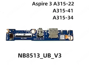 Mufa USB audio pentru laptop Acer Aspire A315-22, A315-41, A315-34