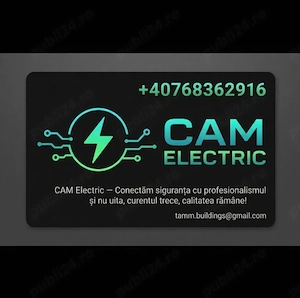 Electrician - CAM Electric   Conectăm siguranța cu profesionalismul!
