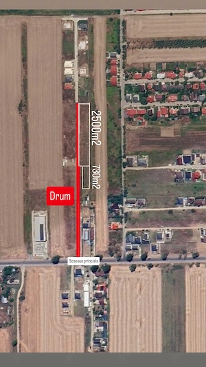 Teren de vanzare Ilfov vidra 730m2 Calea Bucuresti 401
