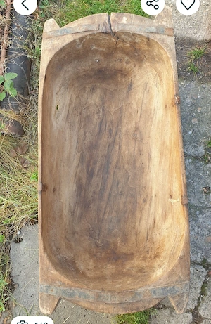 Covata mare  din lemn, decorativă lucrata manual