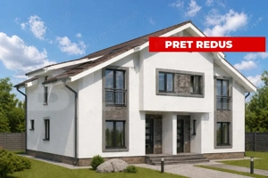 Duplex modern 5 camere, 130 mp utili, finisaje premium, Moșnița Nouă