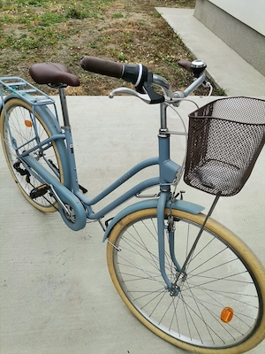 De vanzare bicicletă de oraș Elops 520 cadru jos albastru