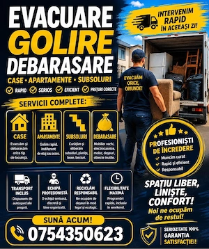 debarasam golim evacuam case apartamente spatii comerciale debarasam orice 