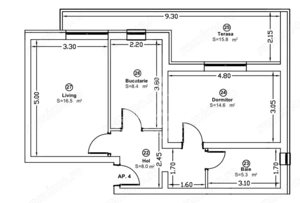 Apartament cu 2 camere mobilat si utilat decomandat in Giroc la asfalt - imagine 14