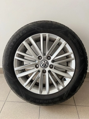 jante cu anvelope de vara 16 vw  - imagine 5