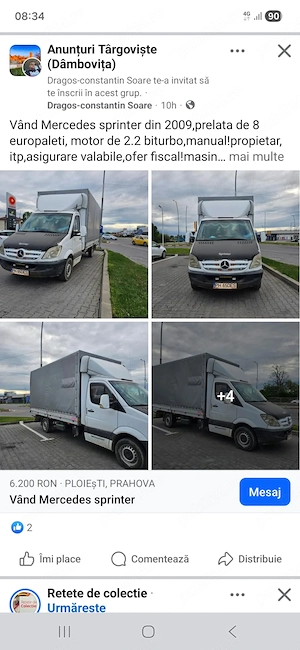 Vand Mercedes Sprinter  - imagine 8