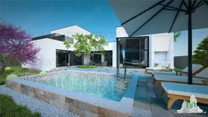 Vila lux teren 700mp cu piscina si garaj langa Soseaua de Centura