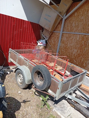 Remorcă 750 kg basculabilă 