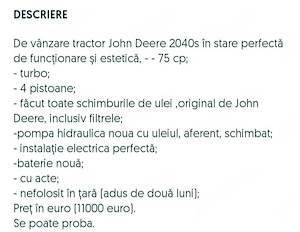 John Deere 2040s  - imagine 2