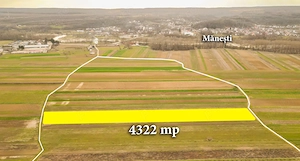 Teren agricol pe Valea Dâmboviței la Mănești 4322 mp