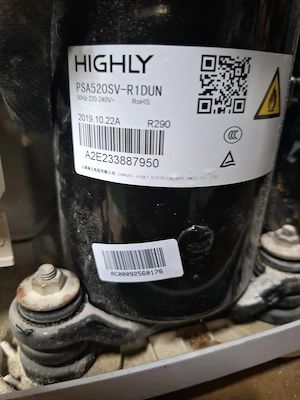 Compresor freon Highly PSA520SV-R1DUN dezumificator clima mobila portabila