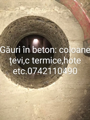 Găuri in beton 