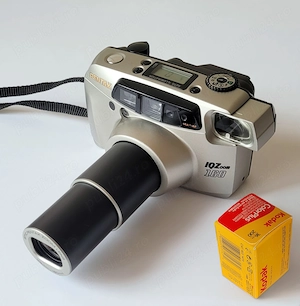 Aparat foto film 35mm PENTAX IQZoom 160 impecabil, testat si 100% functional + BONUS
