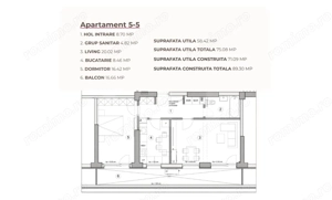 Apartament 2 camere, 75.08 mp intr-un ansamblu cu 0% Comision la Achiziție  - imagine 2