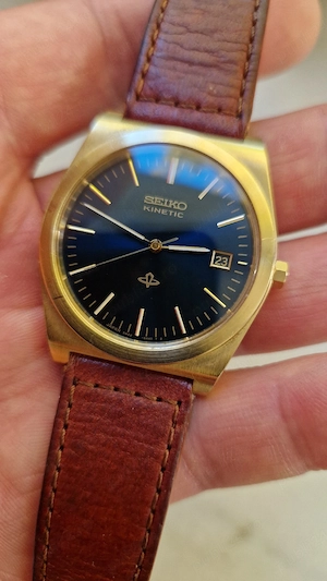 Ceas seiko kinetic sapphire crystal  - imagine 2
