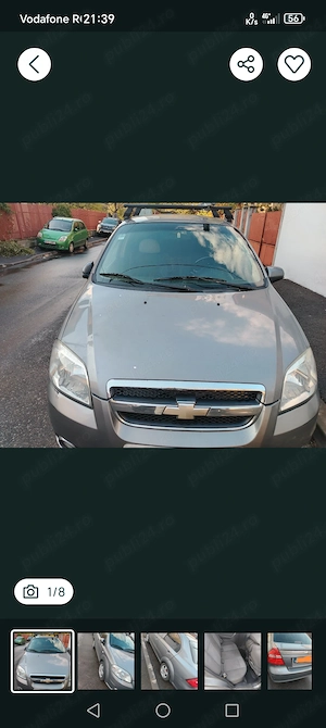 Vând Chevrolet Aveo din 2007 