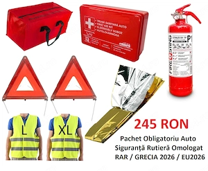 Pachet Obligatoriu Auto Siguranta Rutiera Omologat RAR / GRECIA 2026 / EU 2026 - imagine 3