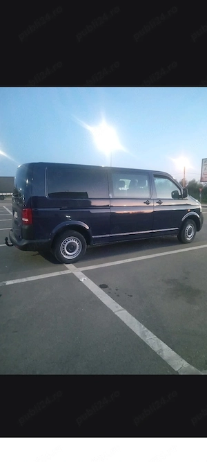 W T 5 Transporter 1,9 TDI*E4 Autoturism 8+1*Long* Înmatriculat  - imagine 2
