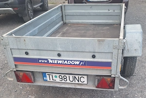 Remorca zincata auto 750 Kg- basculabila - 2 sectoare & capac din fibra - imagine 7