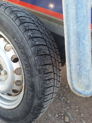 Remorca zincata auto 750 Kg- basculabila - 2 sectoare & capac din fibra - imagine 6