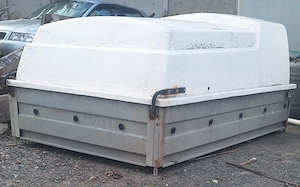 Remorca zincata auto 750 Kg- basculabila - 2 sectoare & capac din fibra - imagine 8