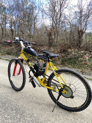 Vând bicicletă cu motor 80cm3 - imagine 4
