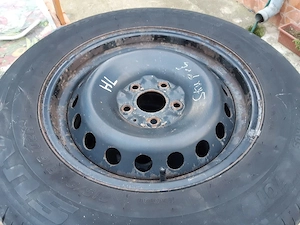 Roata rezerva Dacia Duster Nissan Qashqai model Fidji anvelope 215 65 16 rezerva slim R15 capace  - imagine 3