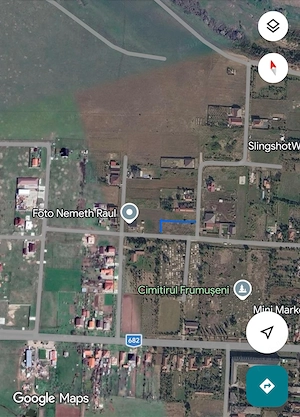 Teren intravilan 1199 m2 Frumuseni- parcelabil 