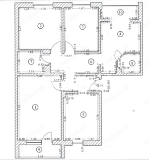 Apartament 4 camere decomandat 2 bai pivnita zona Strand Sibiu - imagine 6