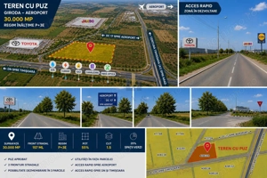 Teren cu  PUZ  Lidl  Ghiroda Aeroport cu  regim inaltime P+3E . - imagine 2