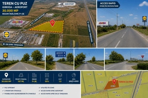 Teren cu  PUZ  Lidl  Ghiroda Aeroport cu  regim inaltime P+3E .