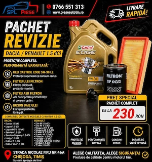 Pachet revizie pentru Dacia / Renault 1.5 dCi!