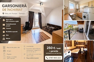 Garsonieră de închiriat   Sibiu, zona Turnișor, str. Frunzei