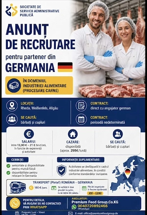 Muncă pentru necalificați în Germania 