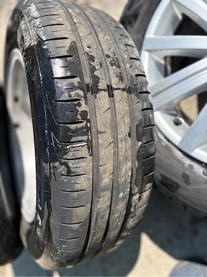 Jante aliaj 5x112 R15 VW Golf 5 6 OtaviaI mpecabile Anvelope 195 65 R15 - imagine 5