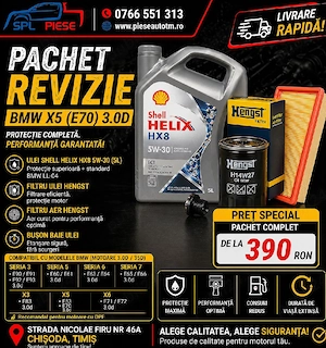 Pachet revizie complet pentru BMW X5 (E70) 3.0D!