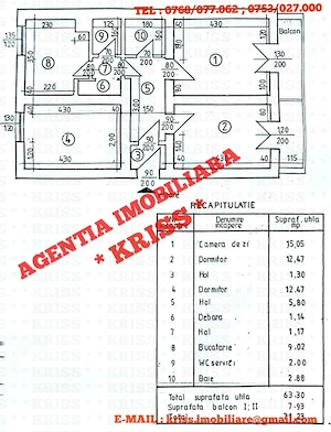 Apartament 3 Camere EXERCIȚIU - TRAIAN Confort 1 Decomandat Etaj 2 71 Mp. Boxă 15 Mp. - imagine 16